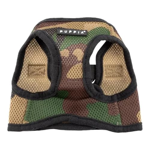Puppia Soft Vest Harness CAMO Medium | Adjustable Mesh Dog Harness for Comfort & Safety thumbnail 3