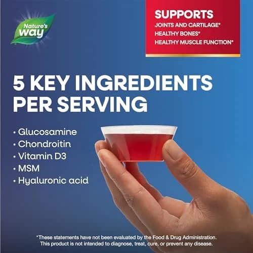 Nature's Way Joint Movement Glucosamine Liquid, Chondroitin, Berry, 473ml (16 Fl Oz) | Ultra-Strength Joint Support Formula thumbnail 4