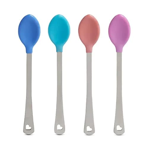 Munchkin White Hot Safety Baby Spoons, 4 Pack | Heat Sensor, Soft Tips, Bright Colors, 3+ Months thumbnail 1