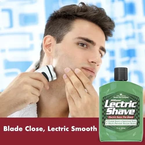 Williams Lectric Shave Electric Razor Pre-Shave Gel 414ml (14 Fl Oz) | Closer Shave for Sensitive Skin thumbnail 6
