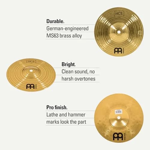 Meinl Percussion HCS 8" Splash Cymbal — German Brass Alloy | Bright, Quick Accent thumbnail 2