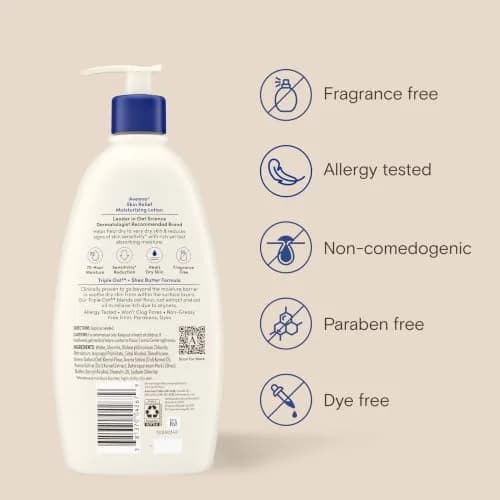 Aveeno Skin Relief Moisturizing Body Lotion 532ml (18 Fl Oz) | Fragrance-Free for Very Dry, Sensitive Skin thumbnail 9