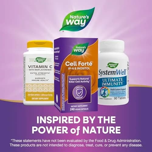 Nature's Way Cell Forté IP-6 & Inositol Immune Support Capsules 240 Count | Supports Immune System thumbnail 6