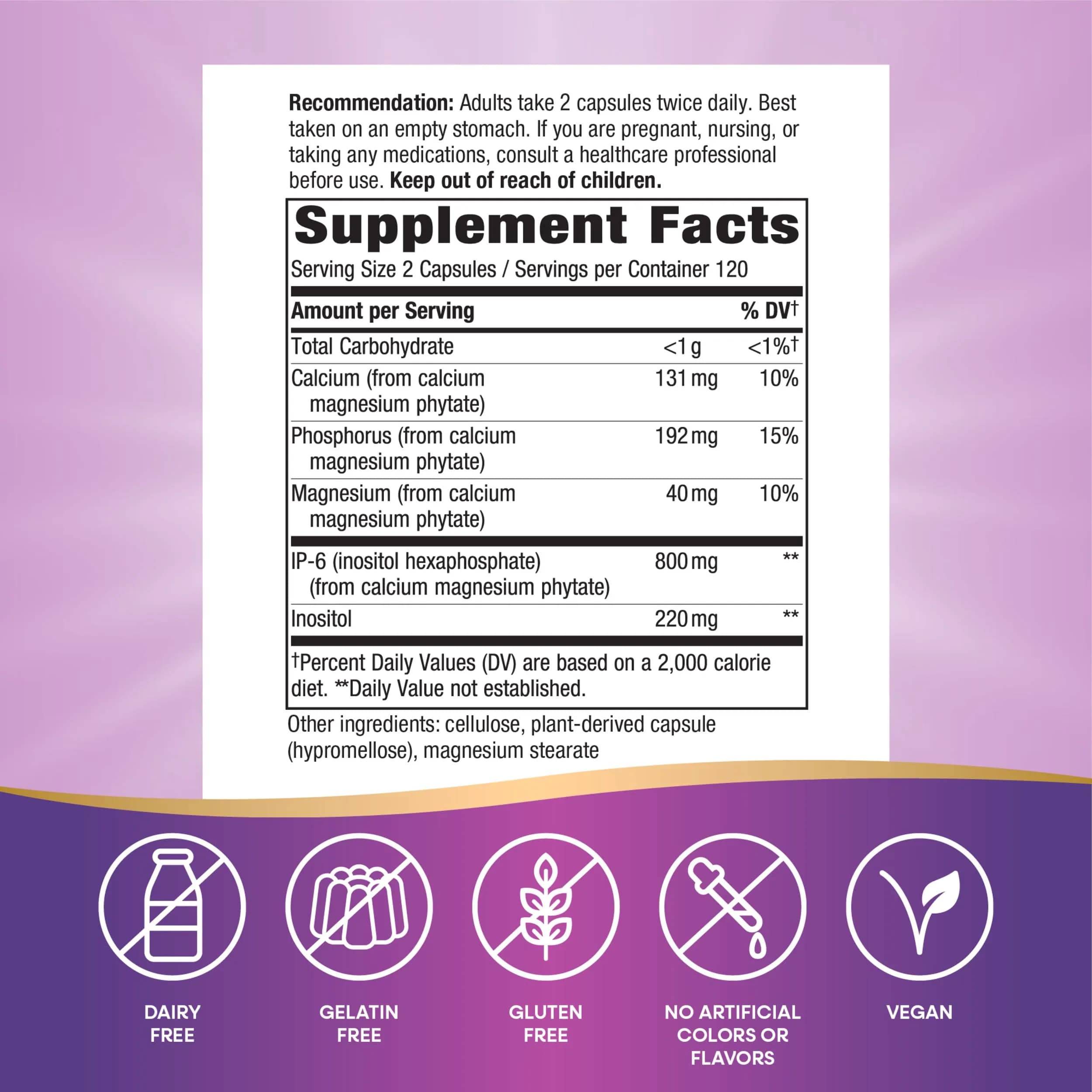 Nature's Way Cell Forté IP-6 & Inositol Immune Support Capsules 240 Count | Supports Immune System - view 4
