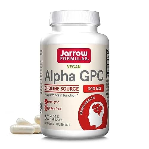 Jarrow Formulas Alpha GPC 300mg Veggie Capsules | Supports Brain Function thumbnail 1