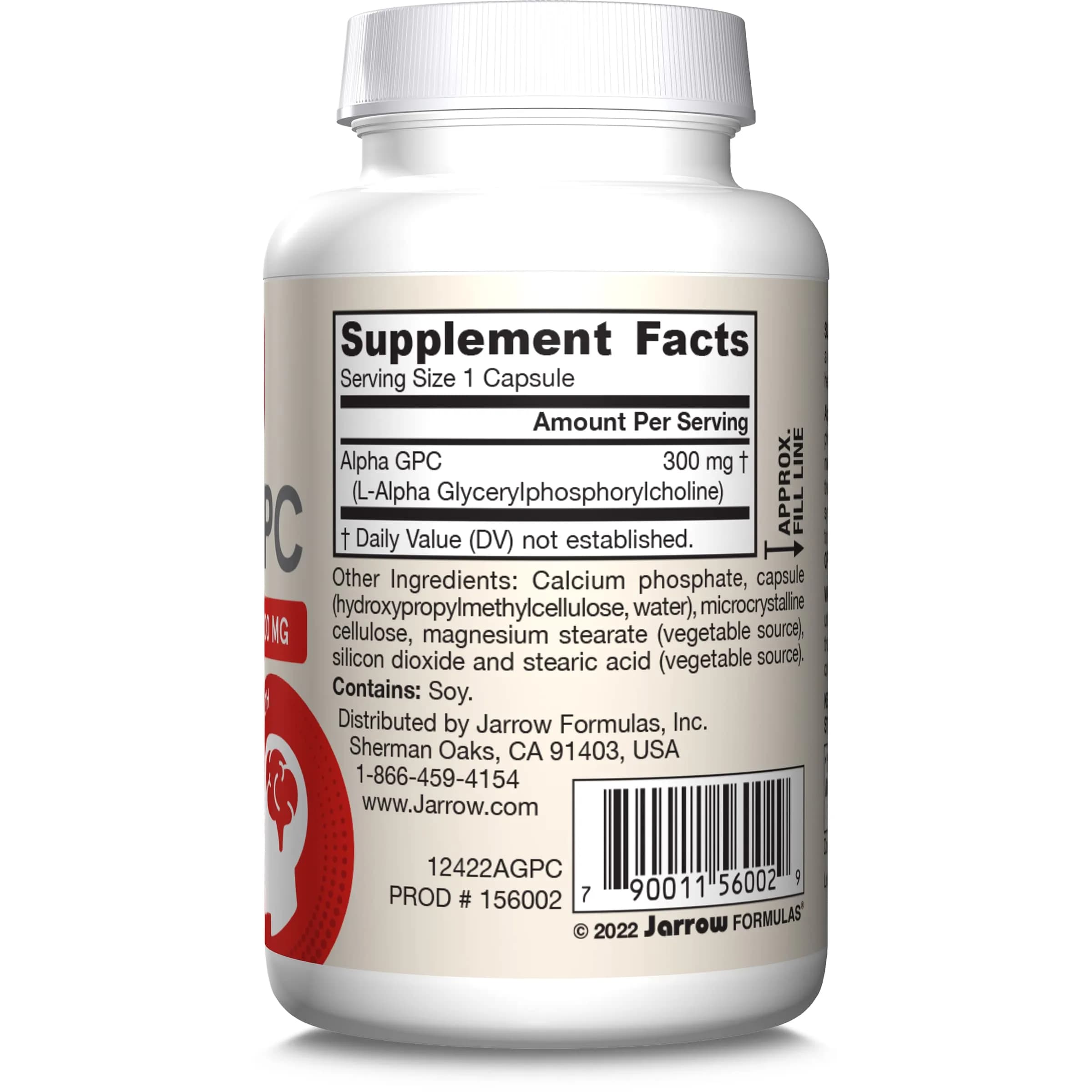 Jarrow Formulas Alpha GPC 300mg Veggie Capsules | Supports Brain Function - view 9