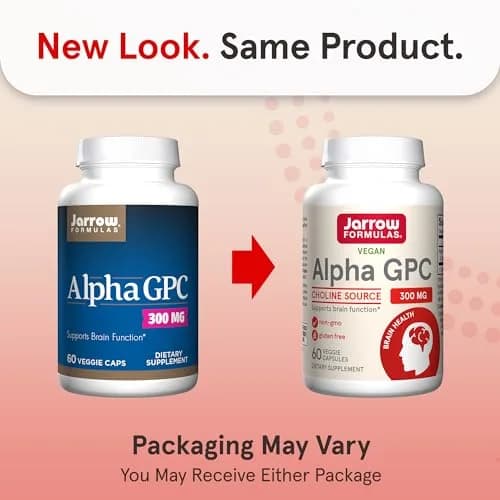 Jarrow Formulas Alpha GPC 300mg Veggie Capsules | Supports Brain Function thumbnail 2