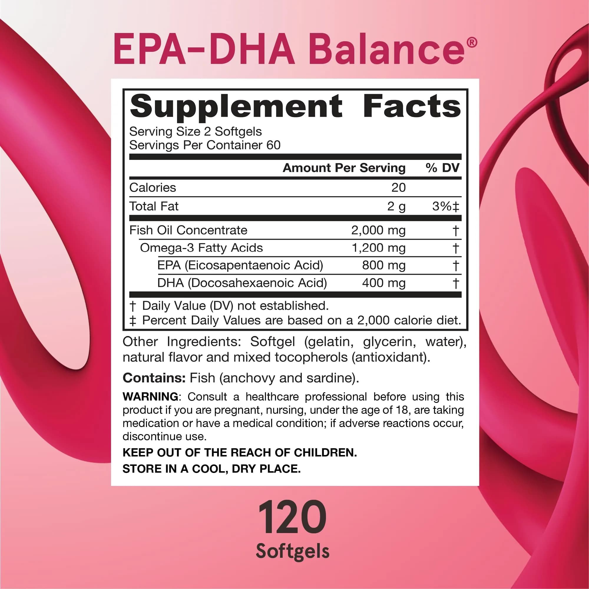 Jarrow Formulas EPA-DHA Balance Omega-3 Softgels 120 Count | Supports Brain & Joint Health - view 6