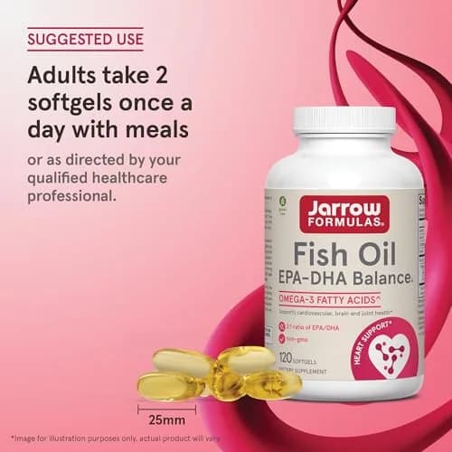 Jarrow Formulas EPA-DHA Balance Omega-3 Softgels 120 Count | Supports Brain & Joint Health thumbnail 7
