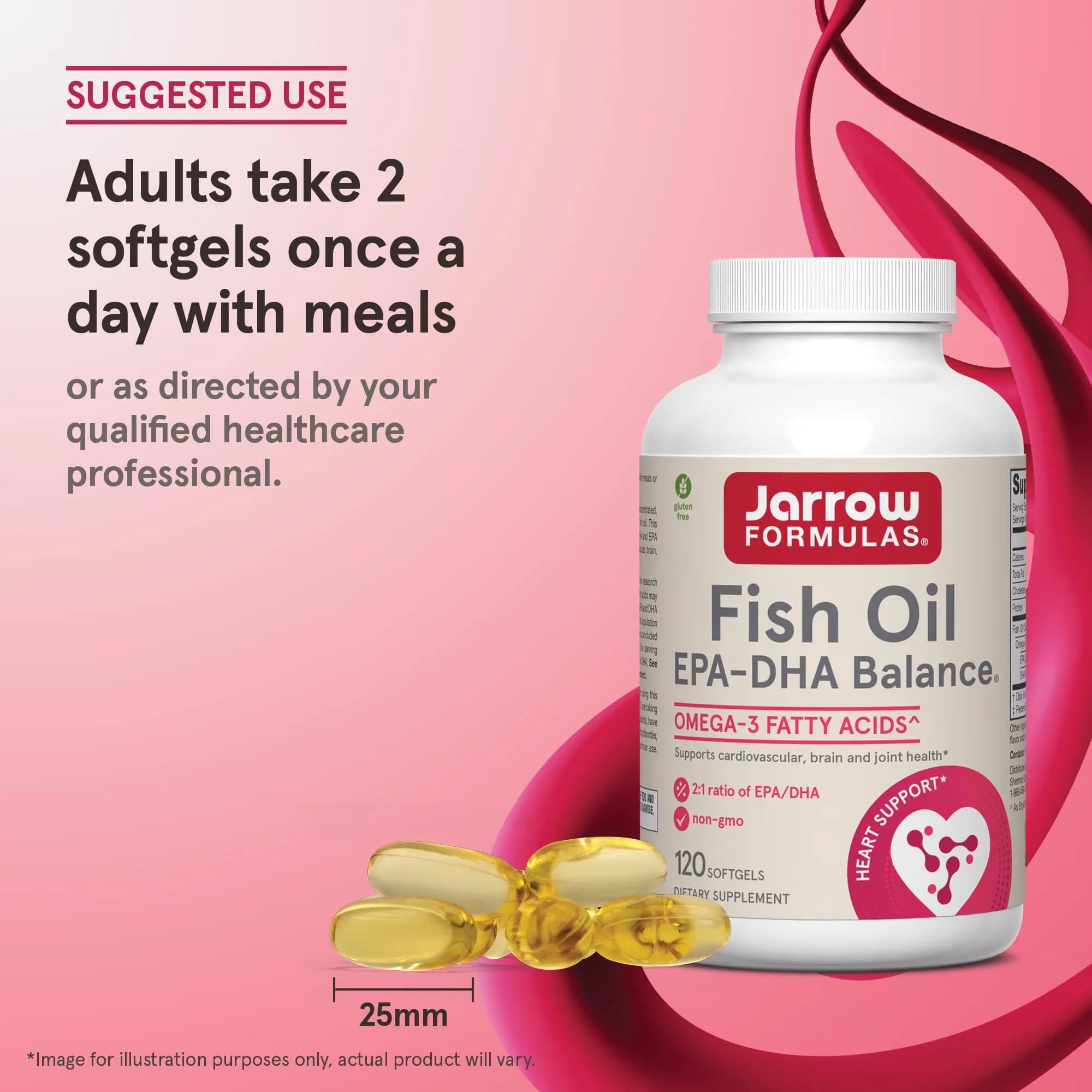 Jarrow Formulas EPA-DHA Balance Omega-3 Softgels 120 Count | Supports Brain & Joint Health - view 7