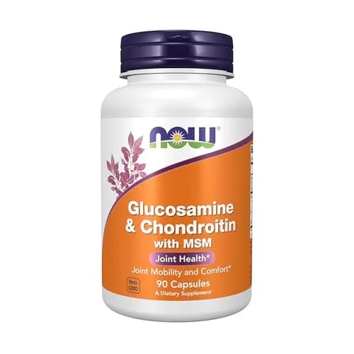 NOW Glucosamine & Chondroitin with MSM Veg Caps 90 Count | Joint Health Support thumbnail 1