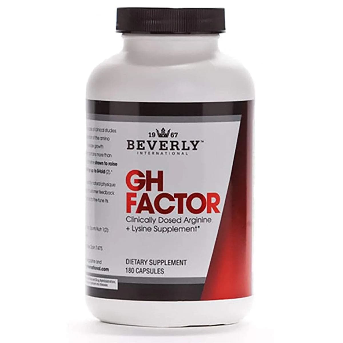 Beverly International GH Factor, Arginine & Lysine, 180 Capsules | Supports GH Production & Muscle Recovery — Capsule