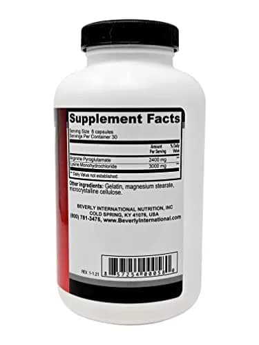 Beverly International GH Factor, Arginine & Lysine, 180 Capsules | Supports GH Production & Muscle Recovery thumbnail 2