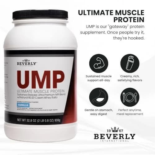 Beverly International UMP Protein Powder, Vanilla, 32.8 oz | Supports Lean Muscle & Fat Loss thumbnail 5