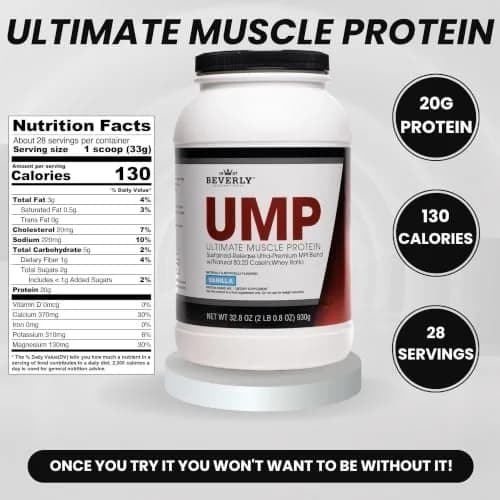 Beverly International UMP Protein Powder, Vanilla, 32.8 oz | Supports Lean Muscle & Fat Loss thumbnail 4