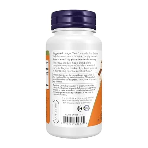 NOW Supplements, 8 Billion Acidophilus & Bifidus, Probiotic, 120 Veg Caps | Supports Digestive & Immune Health thumbnail 3