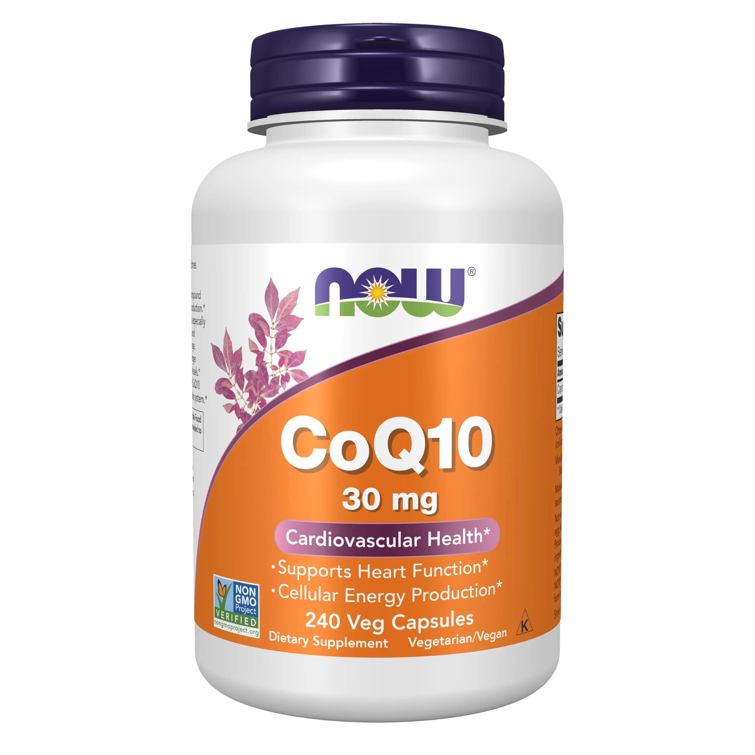 NOW CoQ10 30 mg Veg Capsules (240 Count) | Pharmaceutical Grade, All-Trans Form - main product image
