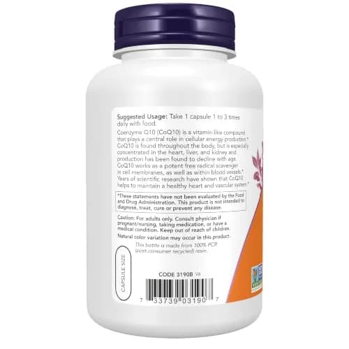 NOW CoQ10 30 mg Veg Capsules (240 Count) | Pharmaceutical Grade, All-Trans Form thumbnail 3