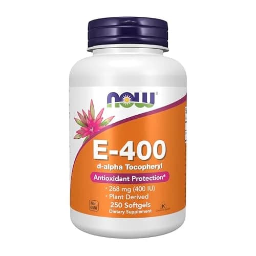 NOW Vitamin E-400 IU Softgels 250 | Antioxidant & Cellular Support in India thumbnail 1