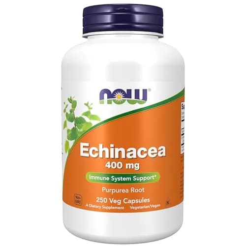 NOW Supplements, Echinacea 400 mg, Immune Support, 250 Veg Caps | Supports immune health naturally thumbnail 1
