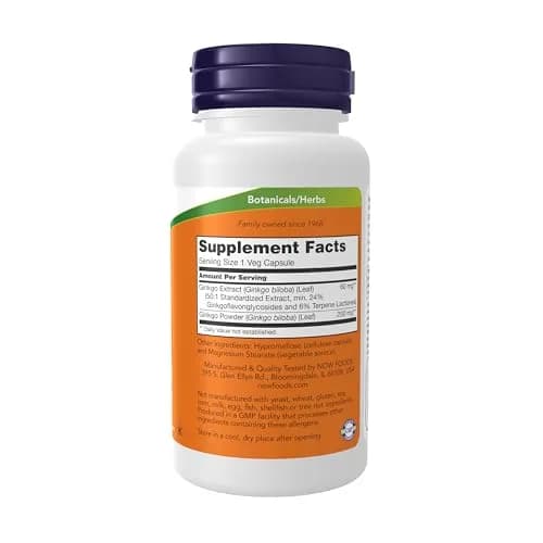 NOW Ginkgo Biloba 60 mg | Supports Brain Health & Free Radical Scavenging (70-120 chars) thumbnail 2