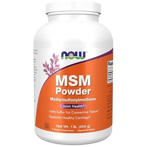 NOW Foods MSM Powder 1 lb (454 g) | Supports Joint Health & Connective Tissue thumbnail 1