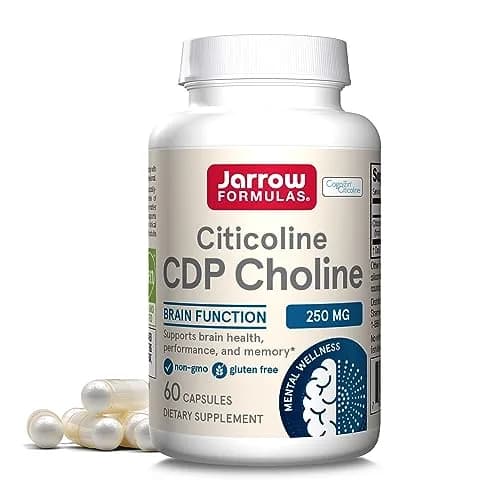 Jarrow Formulas Citicoline CDP 250 mg Capsules | Brain Health Support, Memory Support, Cognitive Performance, 60 Count thumbnail 1