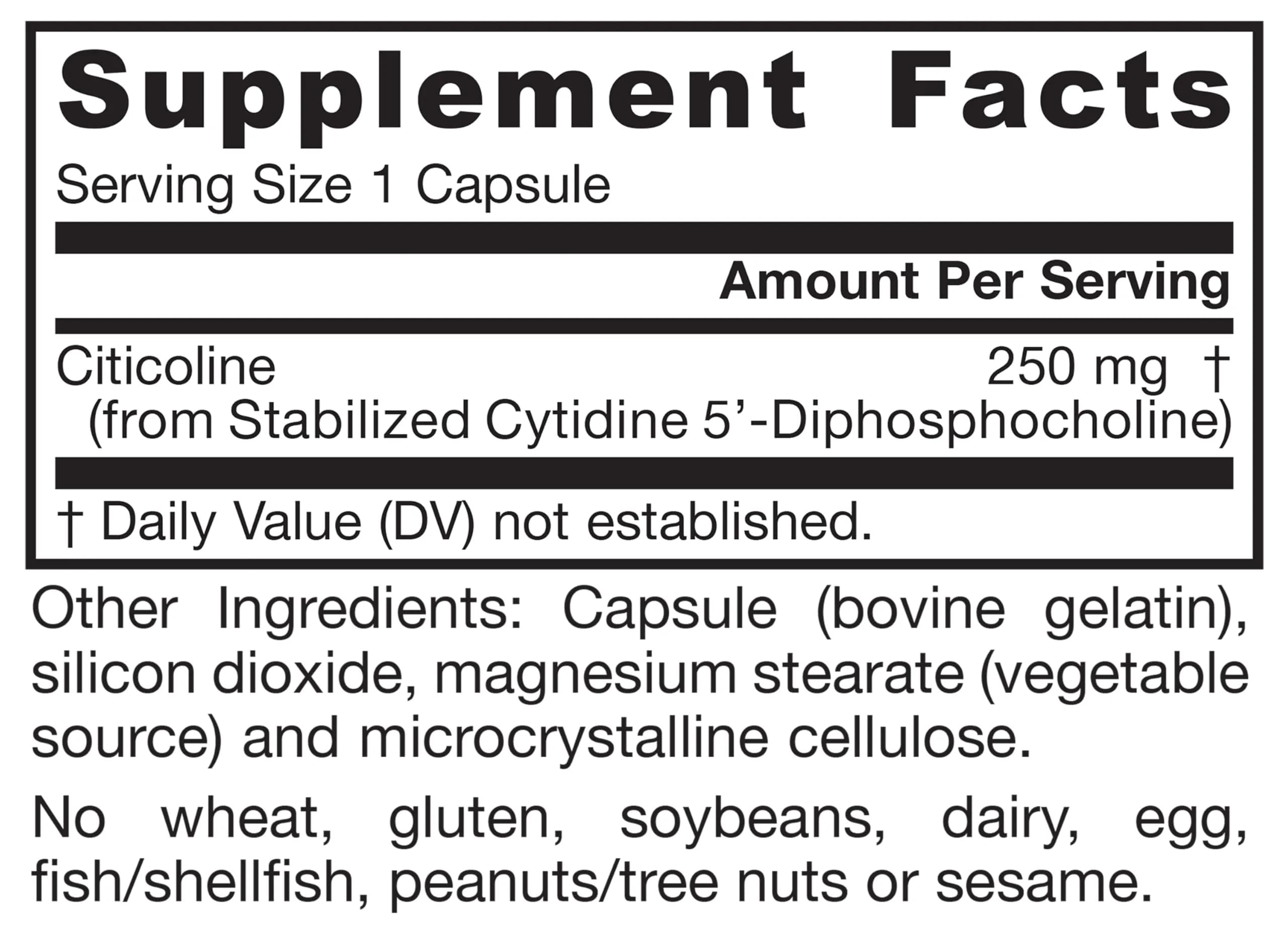 Jarrow Formulas Citicoline CDP 250 mg Capsules | Brain Health Support, Memory Support, Cognitive Performance, 60 Count - view 8