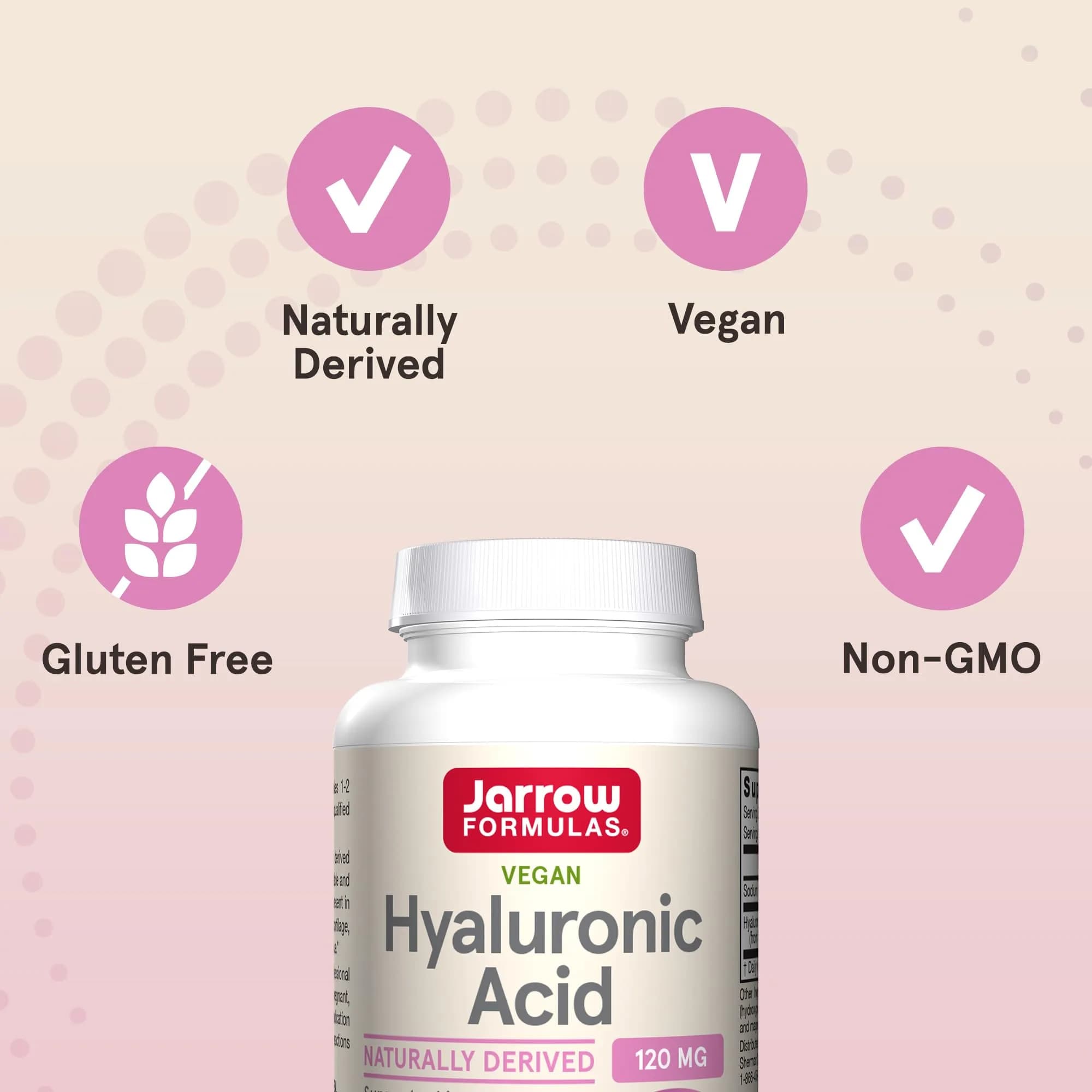 Jarrow Formulas Hyaluronic Acid 120 mg, 120 Veggie Capsules | Skin Hydration Support - view 5