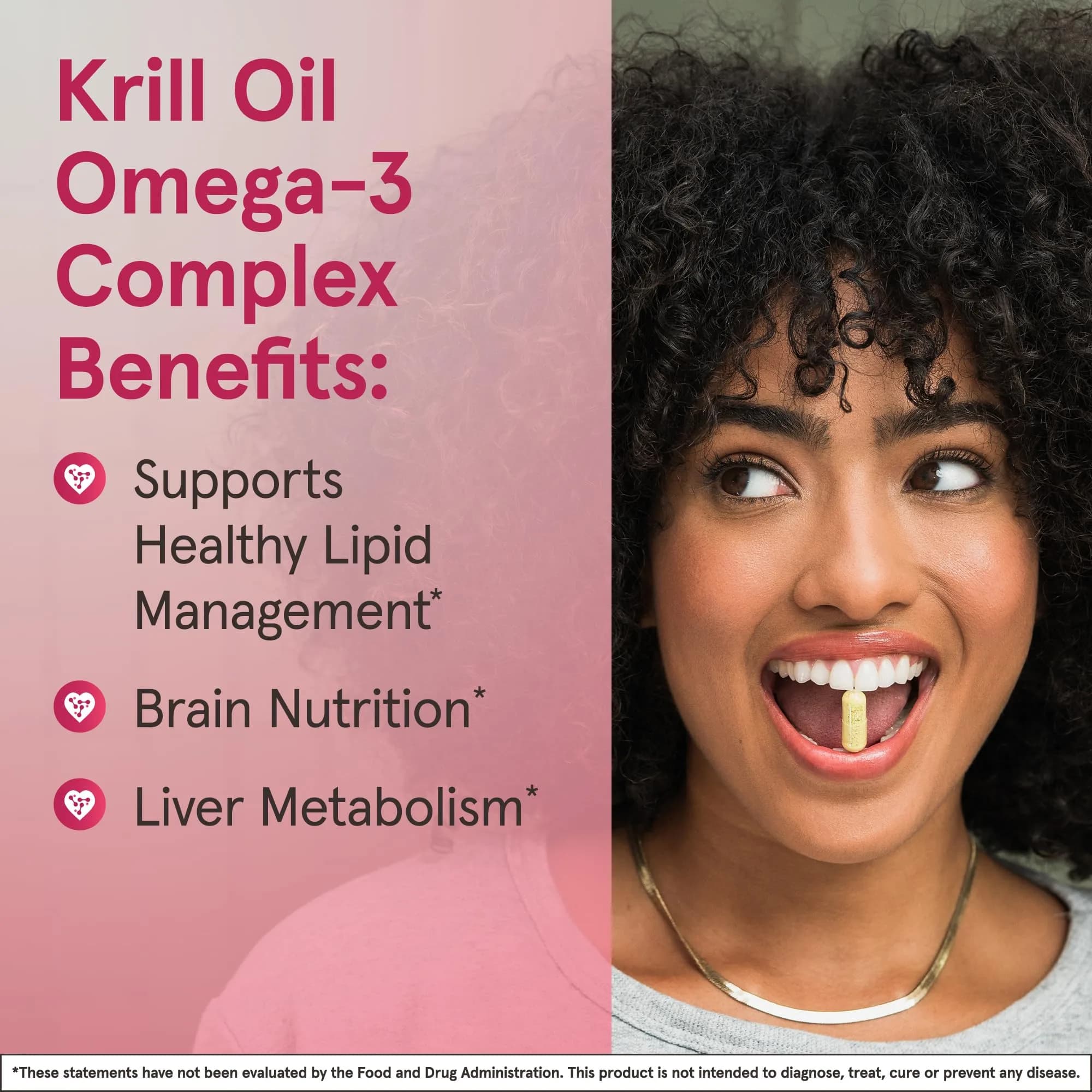Jarrow Formulas Krill Oil 1200mg Softgels (60 Count) | Phospholipid Omega-3 with Astaxanthin for Brain & Heart Health - view 4
