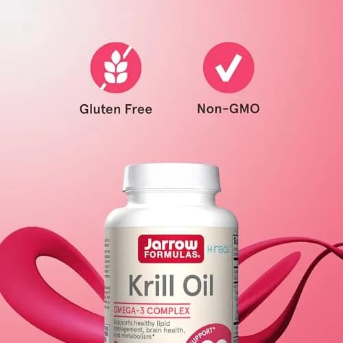Jarrow Formulas Krill Oil 1200mg Softgels (60 Count) | Phospholipid Omega-3 with Astaxanthin for Brain & Heart Health thumbnail 5