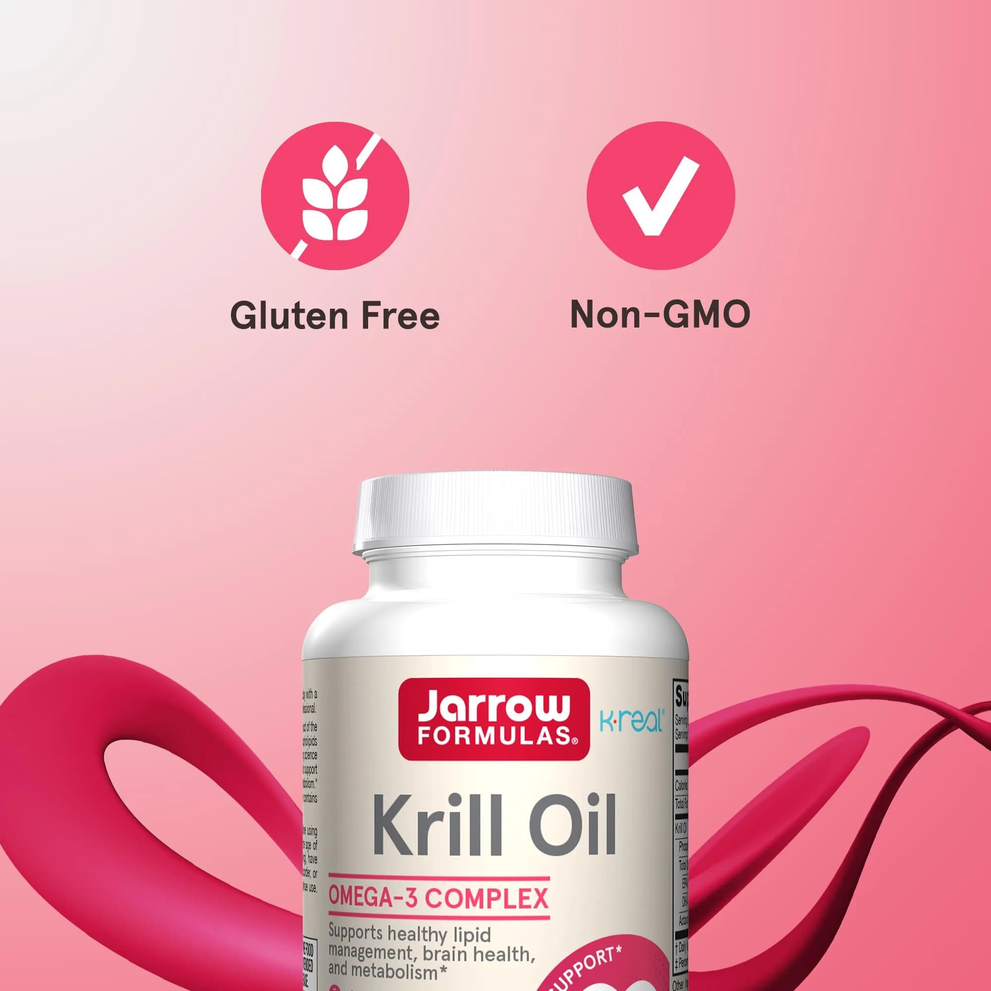 Jarrow Formulas Krill Oil 1200mg Softgels (60 Count) | Phospholipid Omega-3 with Astaxanthin for Brain & Heart Health - view 5
