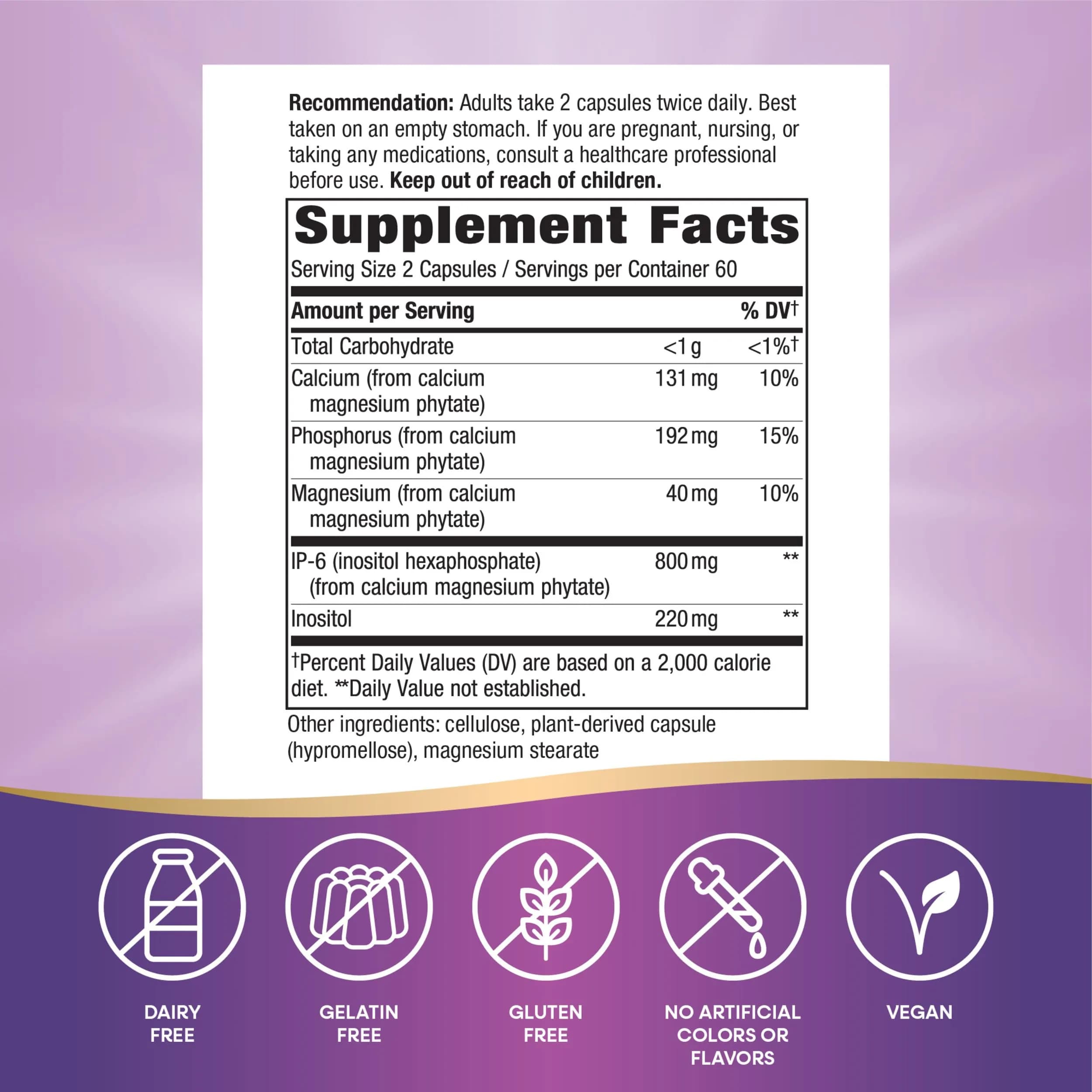 Nature's Way Cell Forté IP-6 & Inositol Immune Support Capsules 120 Count (480 Count Total) | Supports Natural Killer-Cell Activity - view 4