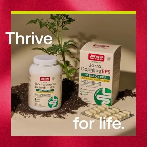 Jarrow Formulas Saccharomyces Boulardii + MOS Probiotic 5 Billion CFU 90 Delayed Release Caps | Digestive Health Support thumbnail 7