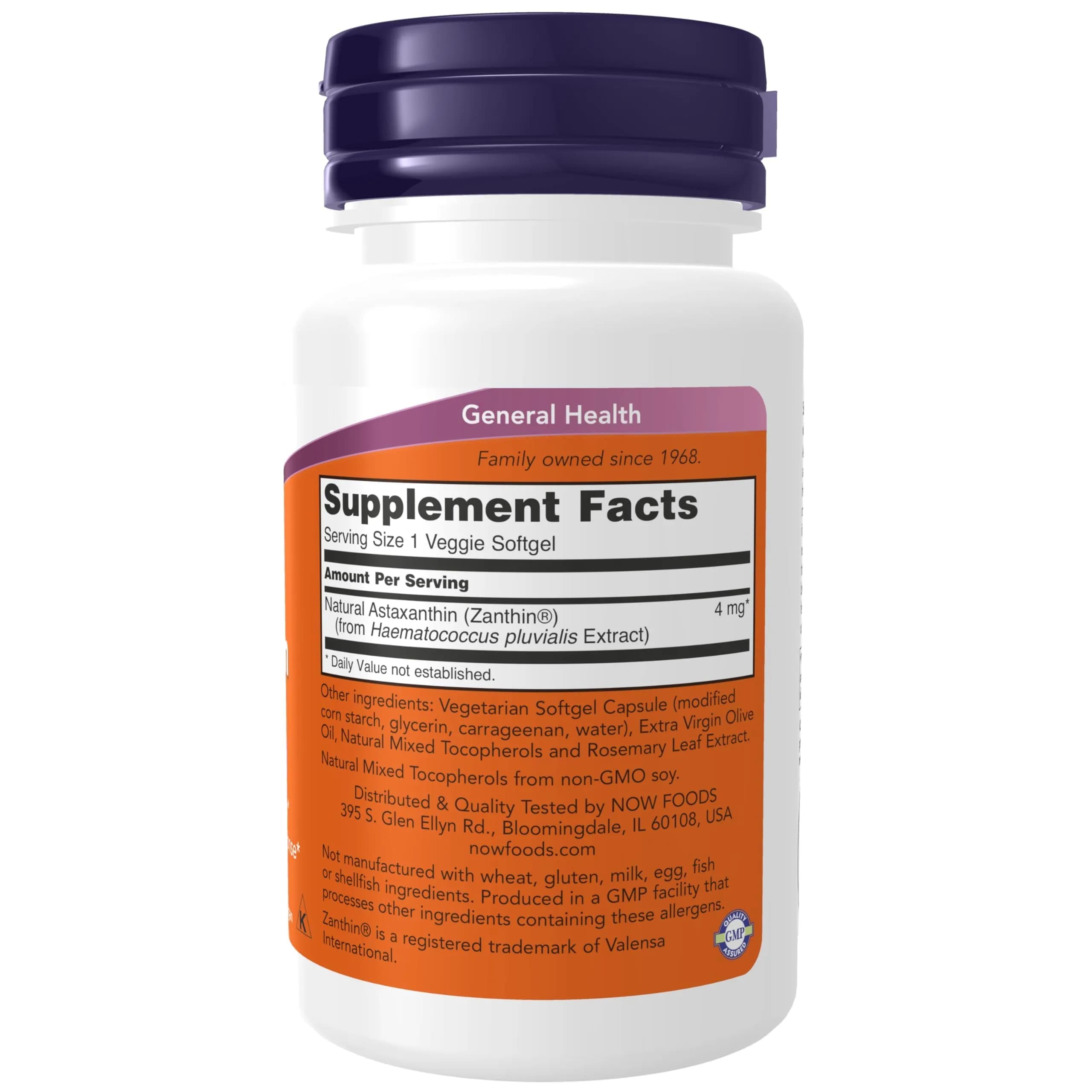 NOW Foods Astaxanthin 4 mg Veg Softgels 60 Count (60 Count) | Supports Eye Health & Immune Response - view 2
