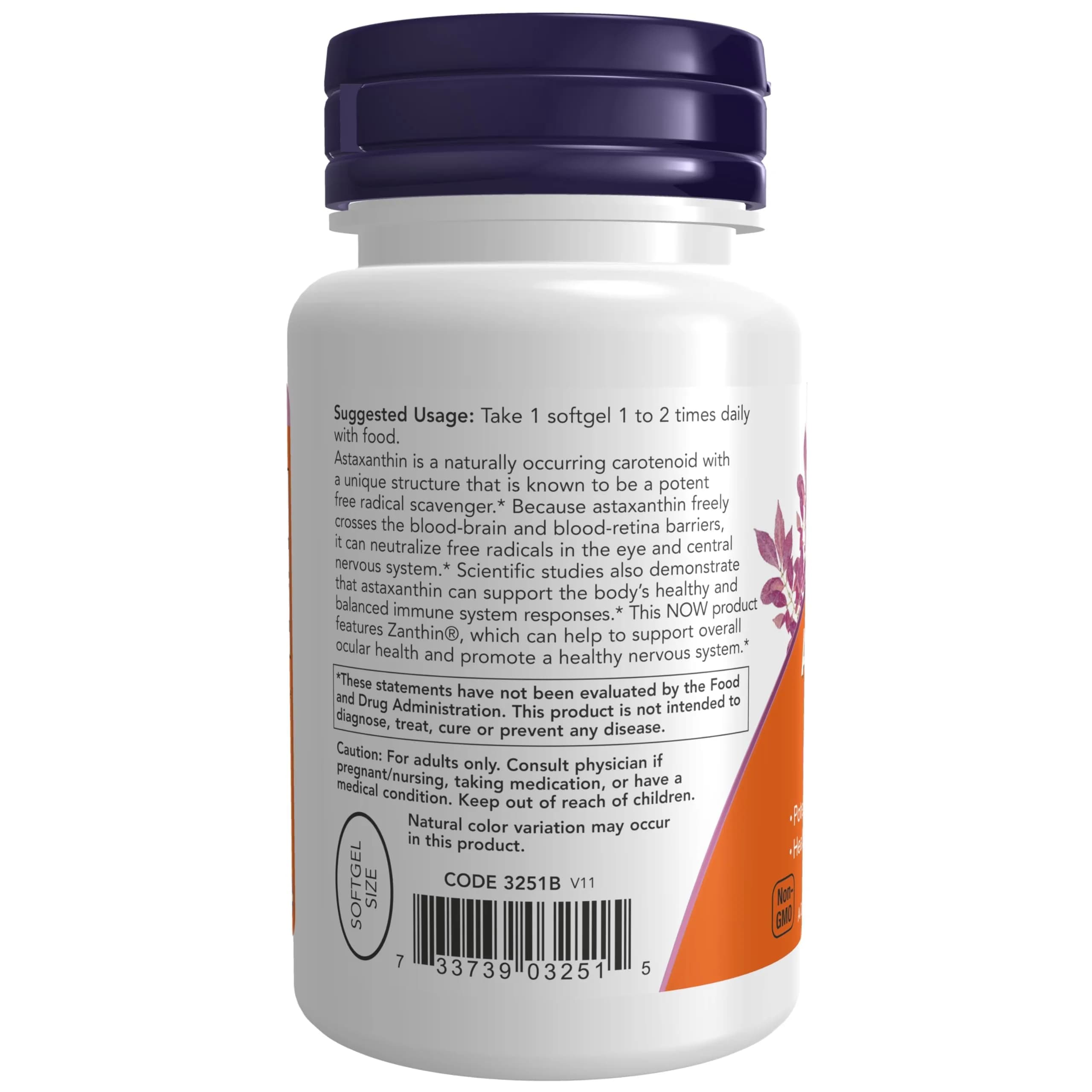 NOW Foods Astaxanthin 4 mg Veg Softgels 60 Count (60 Count) | Supports Eye Health & Immune Response - view 3