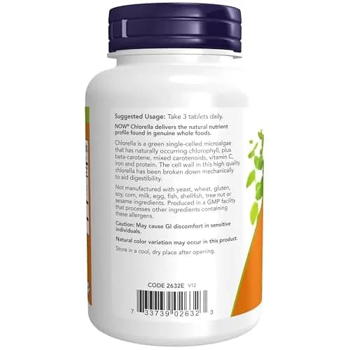 NOW Supplements Chlorella 1,000 mg | Super Green Microalgae Tablets for Detox & Energy thumbnail 3