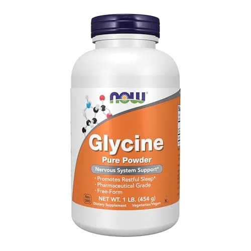 NOW Foods Glycine Pure Powder 454 g (1 lb) | Promotes Restful Sleep & Neurotransmitter Support thumbnail 1