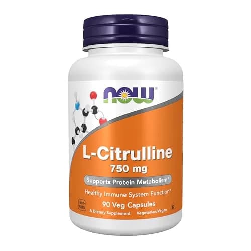 NOW Foods L-Citrulline 750 mg Veg Capsules 90 Count | Supports Protein Metabolism & Immune Function thumbnail 1