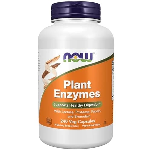NOW Supplements Plant Enzymes with Lactase, Protease, Bromelain, 240 Veg Caps | Supports Digestion & Nutrient Absorption thumbnail 1