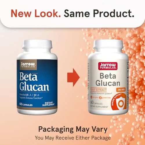 Jarrow Beta Glucan Dietary Supplement 60 Capsules | Supports Immune Health, Non-GMO & Gluten-Free thumbnail 2
