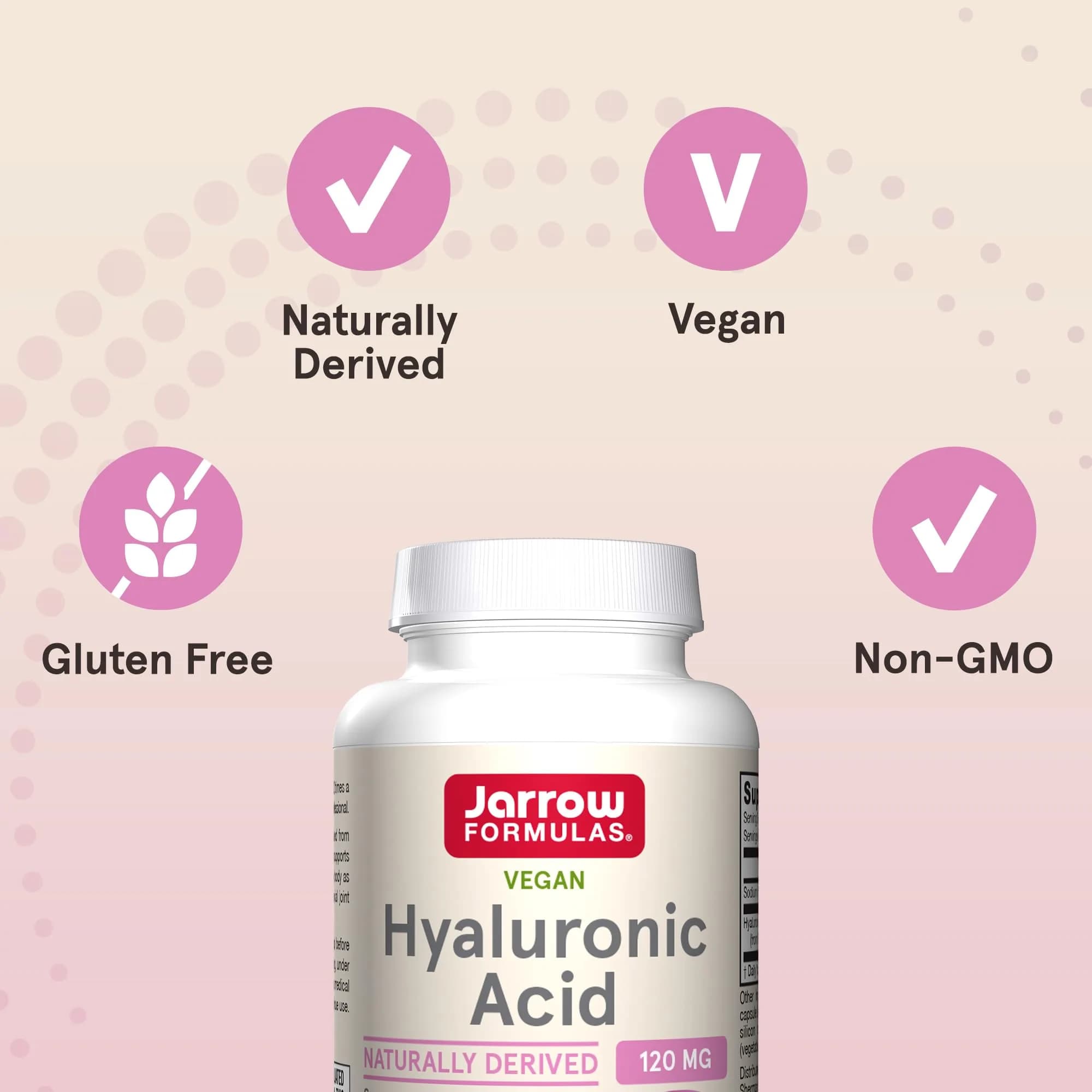 Jarrow Formulas Hyaluronic Acid 120 mg 60 Capsules | Supports Skin Hydration & Joint Health - view 5