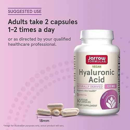 Jarrow Formulas Hyaluronic Acid 120 mg 60 Capsules | Supports Skin Hydration & Joint Health thumbnail 7