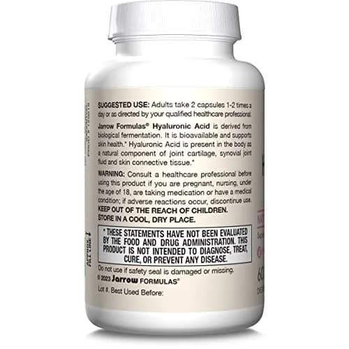 Jarrow Formulas Hyaluronic Acid 120 mg 60 Capsules | Supports Skin Hydration & Joint Health thumbnail 9