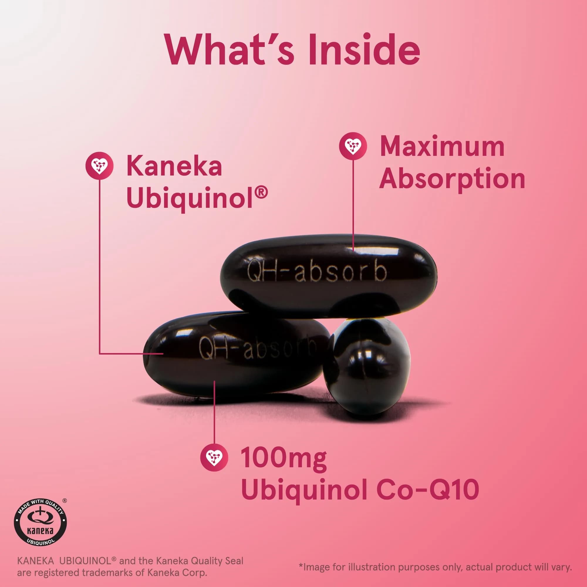 Jarrow Formulas QH-Absorb Ubiquinol 100mg Softgels 60 Count (100 mg) | Supports Heart Health & Energy Production - view 2