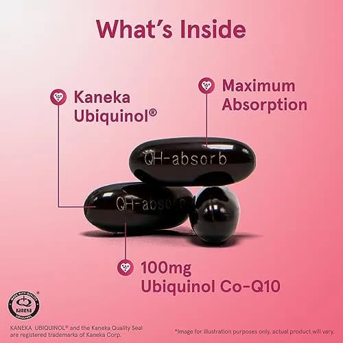 Jarrow Formulas QH-Absorb Ubiquinol 100mg Softgels 60 Count (100 mg) | Supports Heart Health & Energy Production thumbnail 2