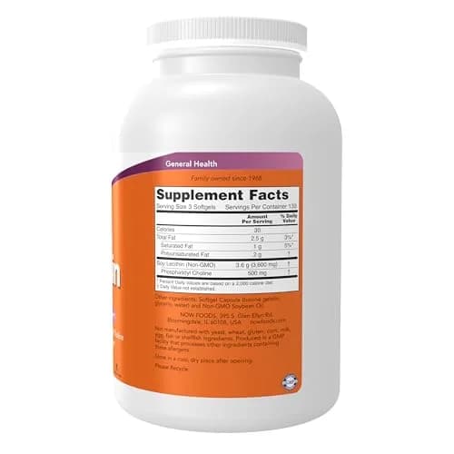 NOW Foods Lecithin 1200 mg Softgels (400 Count) | Supports Brain & Nerve Function thumbnail 2