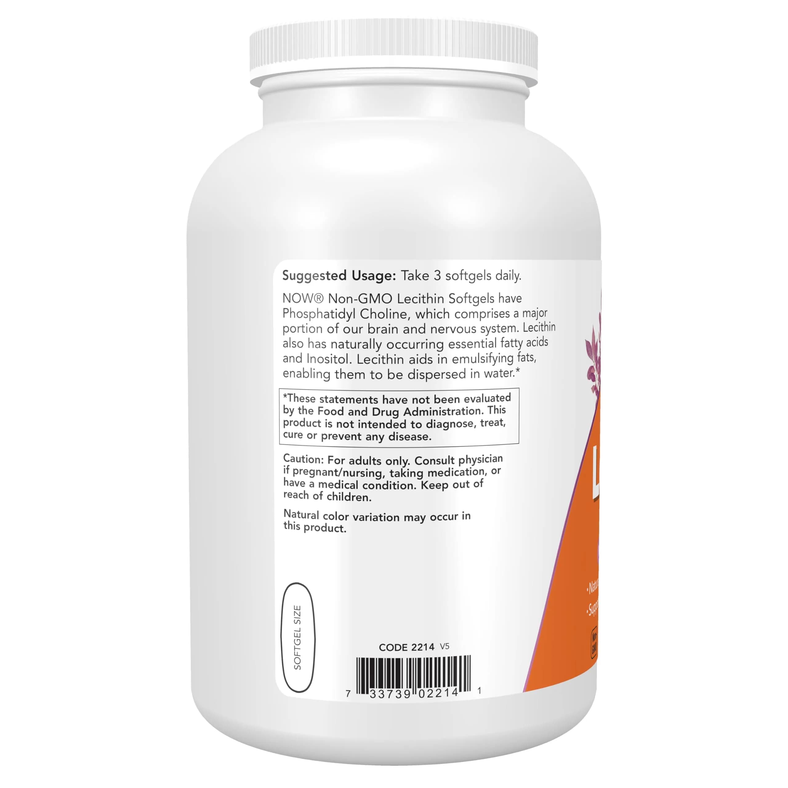 NOW Foods Lecithin 1200 mg Softgels (400 Count) | Supports Brain & Nerve Function - view 3