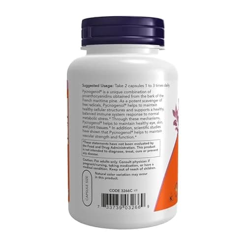 NOW Supplements Pycnogenol 30 mg with 300 mg Bioflavonoids | Supports Vascular & Immune Health (70-120 chars) thumbnail 3