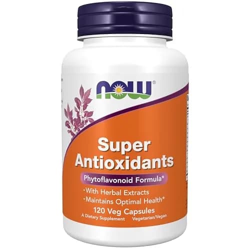 NOW Super Antioxidants with Herbal Extracts 120 Veg Capsules | Vegan Formula for Optimal Health thumbnail 1